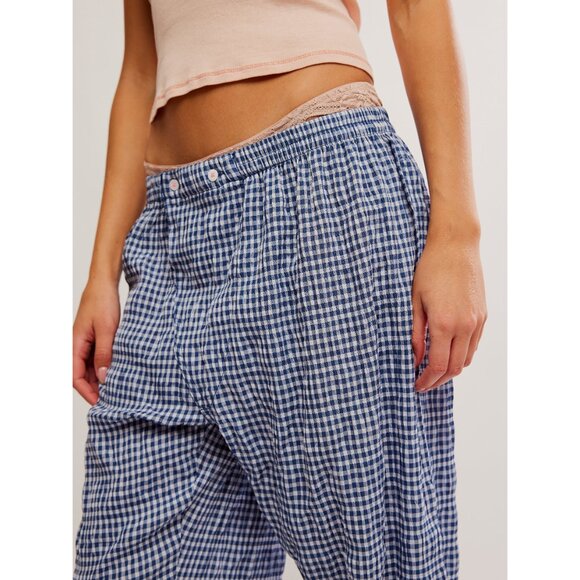 🆕 FREE PEOPLE Cloud Ten Sleep Pants / Navy Combo - Picture 5 of 9